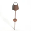 Poldina LED-lampe med jordspyd, batteri, corten