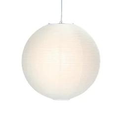 PR Home Haru hængelampe, papir, hvid, Ø 50 cm, globus