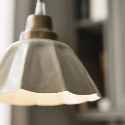 PR Home Hængelampe Ester, offwhite, Ø 17 cm, jern stik