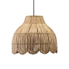 PR Home Pia udendørs hængelampe lavet af naturfiber, stik med kabel