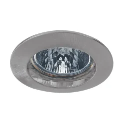 Premium Secure HV indbygget lampe i børstet jern