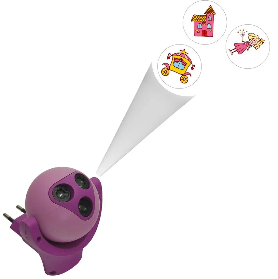 Prinsesse LED-natlampe, 3-delt, til stikkontakt