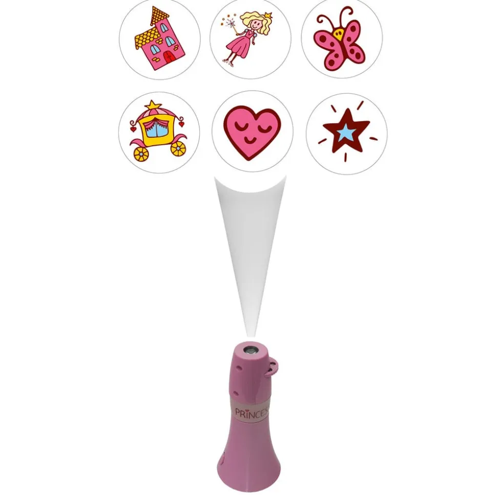 Prinsesse lommeprojektor, 6-delt, batteridrift