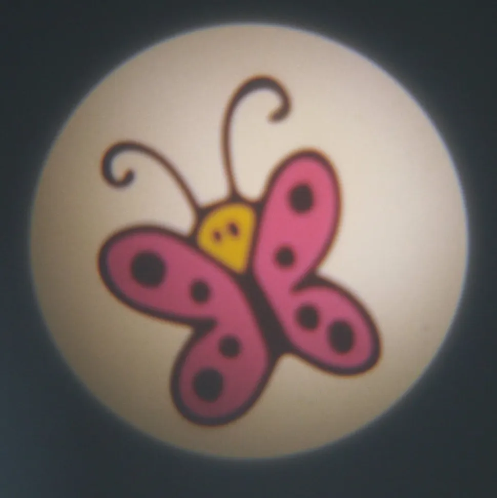 Prinsesse lommeprojektor, 6-delt, batteridrift