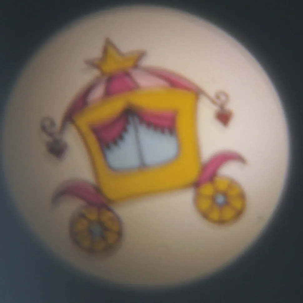 Prinsesse lommeprojektor, 6-delt, batteridrift