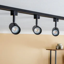 Prios 1 lyskilde skinnesystem Jorell, sort, 3 lyskilder, GU10
