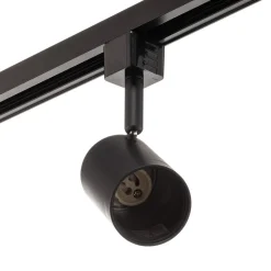 Prios 1 lyskilde skinnesystem Jorell, sort, 5 lyskilder, GU10