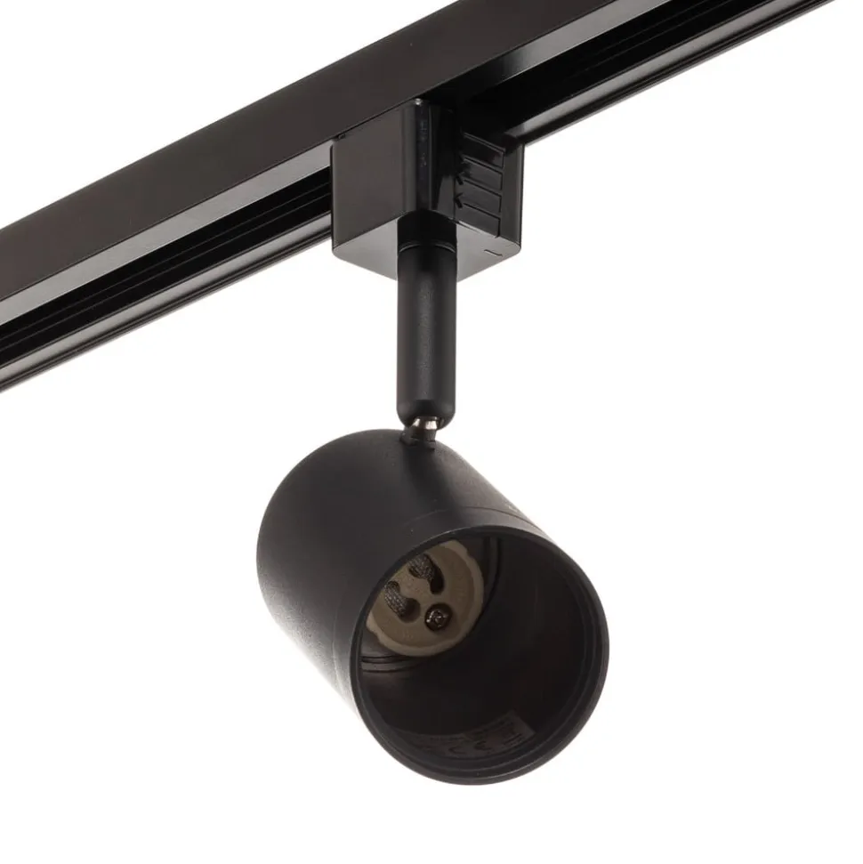 Prios 1 lyskilde skinnesystem Jorell, sort, 5 lyskilder, GU10