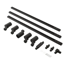 Prios 1 lyskilde skinnesystem Jorell, sort, 5 lyskilder, GU10