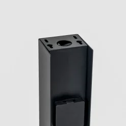 Prios Foranda energiprofil, 2 stikkontakter sort