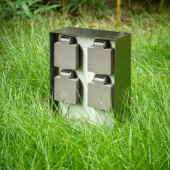 Prios Foranda energisøjle, 4 stk., stål, 23 cm