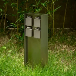 Prios Foranda energisøjle, 4 stk., stål, 40 cm