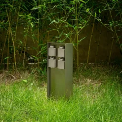 Prios Foranda energisøjle, 4 stk., stål, 40 cm