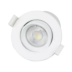Prios LED indbygningslampe Shima, hvid, 7W, 3000K, 10stk, dæmpbar