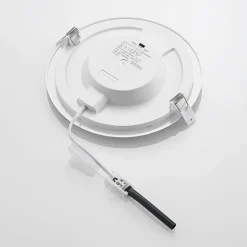 Prios LED-indbygningslampe Cadance, sølv, 22 cm, sæt med 10, CCT