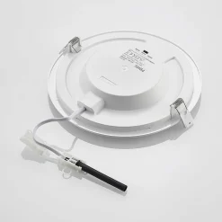 Prios LED-indbygningslampe Cadance, hvid, 24 cm, sæt med 3, CCT