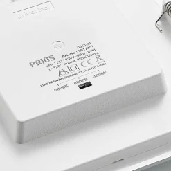 Prios LED-indbygningslampe Helina, sølv, 22 cm, 18 W, dæmpbar