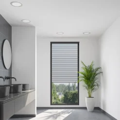 Prios LED-indbygningslampe Cadance, sølv, 22 cm, CCT, IP44