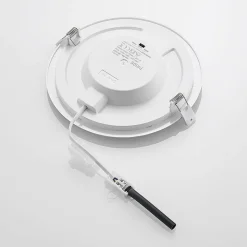 Prios LED-indbygningslampe Cadance, sølv, 22 cm, CCT, IP44