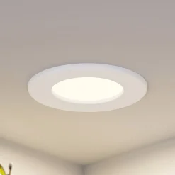 Prios LED-indbygningslampe Cadance, hvid, 12 cm, CCT, IP44