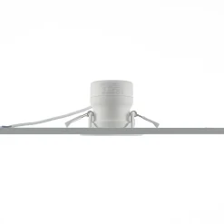 Prios LED-indbygningslampe Shima, hvid, 7 W, 3000K, dæmpbar