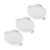 Prios LED-indbygningslampe Rida, sæt med 3, hvid, 15 cm, CCT, IP44