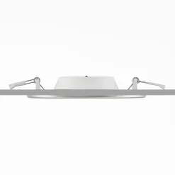 Prios LED-indbygningslampe Cadance, sølv, 17 cm, sæt med 3, CCT