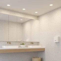 Prios LED-indbygningslampe Cadance, hvid, 17 cm, sæt med 3, CCT