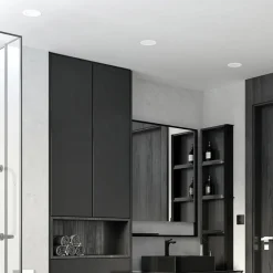 Prios LED-indbygningslampe Rida, sæt med 3, hvid, 12 cm, CCT, IP44