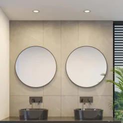 Prios LED-indbygningslampe Cadance, sølv, 12 cm, sæt med 10, CCT