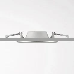 Prios LED-indbygningslampe Cadance, sølv, 12 cm, sæt med 3, CCT