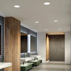 Prios LED-indbygningslampe Rida, 3 enheder, hvid, 23 cm, 25W, CCT, IP44