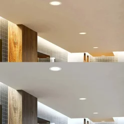 Prios LED-indbygningslampe Rida, 3 enheder, hvid, 23 cm, 25W, CCT, IP44