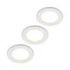 Prios LED-indbygningslampe Cadance, hvid, 12 cm, sæt med 3, CCT
