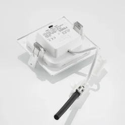 Prios LED-indbygningslampe Helina, hvid, 11,5 cm, dæmpbar