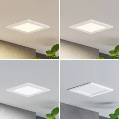 Prios LED-indbygningslampe Helina, hvid, 11,5 cm, dæmpbar