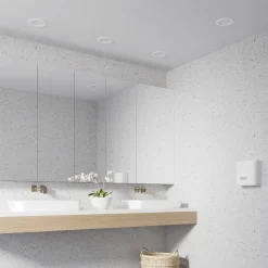 Prios LED-indbygningslampe Cadance, hvid, 17 cm, sæt med 10, CCT