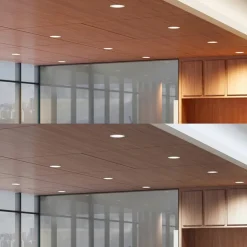 Prios LED-indbygningsspot Rida, hvid. Ø 23 cm, 30W, CCT, IP44