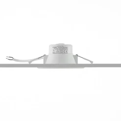 Prios LED-indbygningsspot Rida, hvid. Ø 12 cm, CCT, IP44