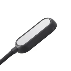 Prios LED-klemmelampe Najari, sort, genopladeligt batteri, USB, 51 cm