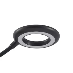 Prios LED-klemmelygte Harumi, sort, genopladeligt batteri, USB, 51 cm