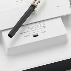 Prios LED-loftlampe Alette, sort, 24 W, CCT, dæmpbar