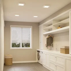 Prios LED-loftlampe Alette, hvid, 22,7 cm 24W, dæmpbar