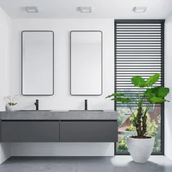 Prios LED-loftlampe Alette, sølv, 17,2 cm, dæmpbar