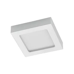 Prios LED-loftlampe Alette, sølv, 17,2 cm, dæmpbar