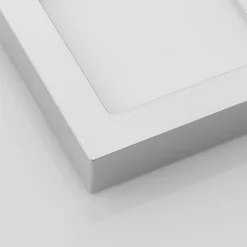 Prios LED-loftlampe Alette, sølv, 17,2 cm, dæmpbar