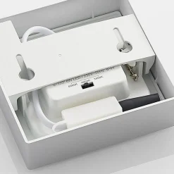 Prios LED-loftlampe Alette, sølv, 12,2 cm, dæmpbar