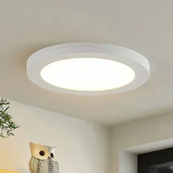 Prios LED-loftlampe Aureka, sæt med 3, sensor, Ø 23 cm, hvid