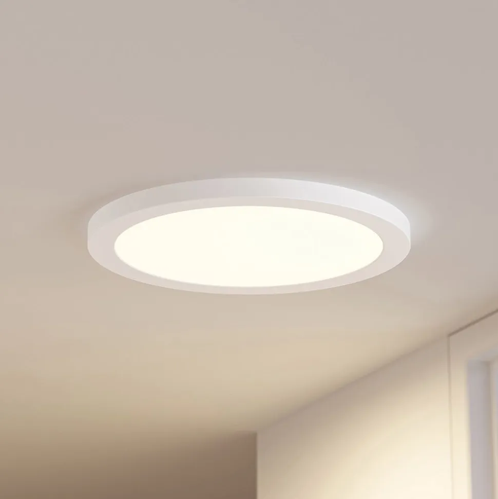 Prios LED-loftlampe Aureka, sæt med 3, sensor, Ø 33 cm, hvid