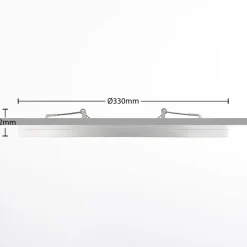 Prios LED-loftlampe Aureka, sæt med 3, sensor, Ø 33 cm, hvid